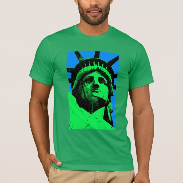 T-shirt Statue d'art de bruit de la liberté (Devant)