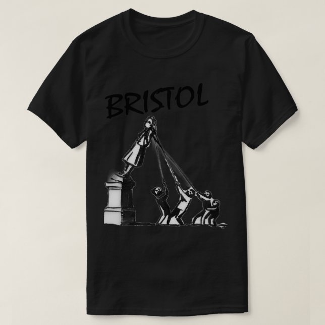 T-shirt Statue de Banksy Colston Edward Colston (Bristol P (Design devant)