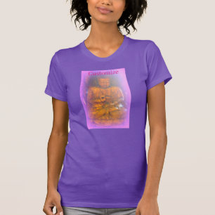 T-shirt Statue de Bouddha rose violet Thunder_Cove
