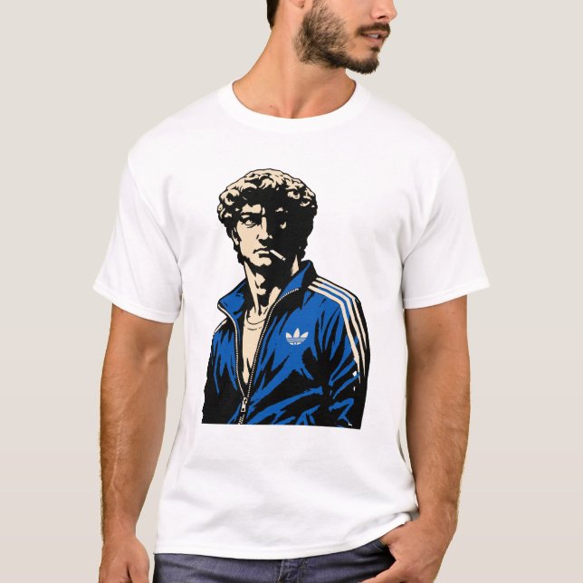 T-shirt Statue de David Michel-Ange drôle en survêtement (Devant)