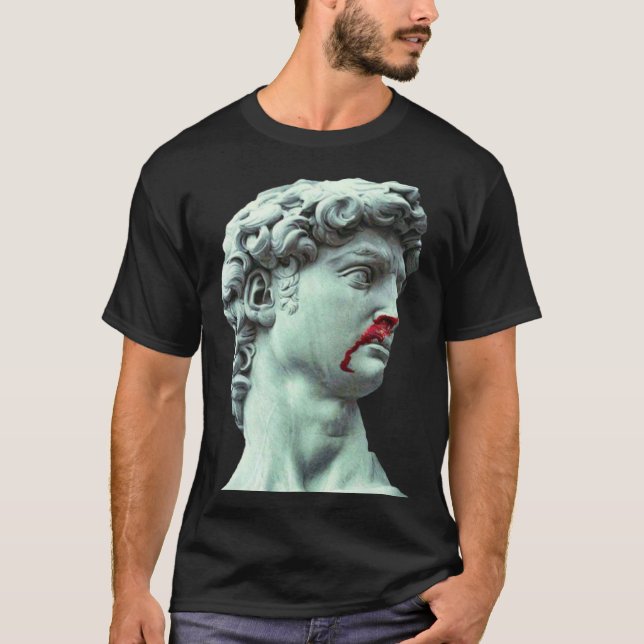 T-shirt Statue de David Michel-Ange Hommes s (Devant)