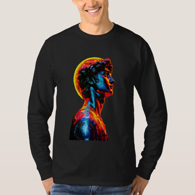 T-shirt Statue de David néon (Devant)