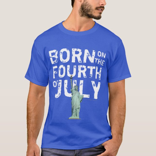 T-shirt Statue de la Liberté, 4 juillet (Devant)