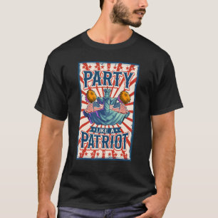 T-shirt Statue De La Liberté 4 juillet Boy Men Ame