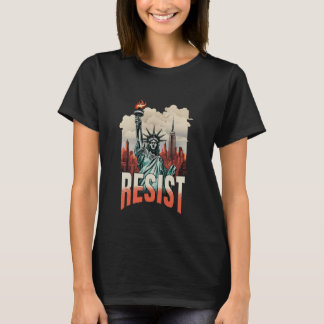 T-shirt Statue de la Liberté d'activisme rétro vintage de