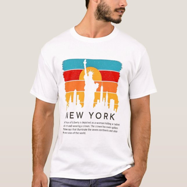 T-shirt Statue de la Liberté - Icône de la Liberté Tee (Devant)