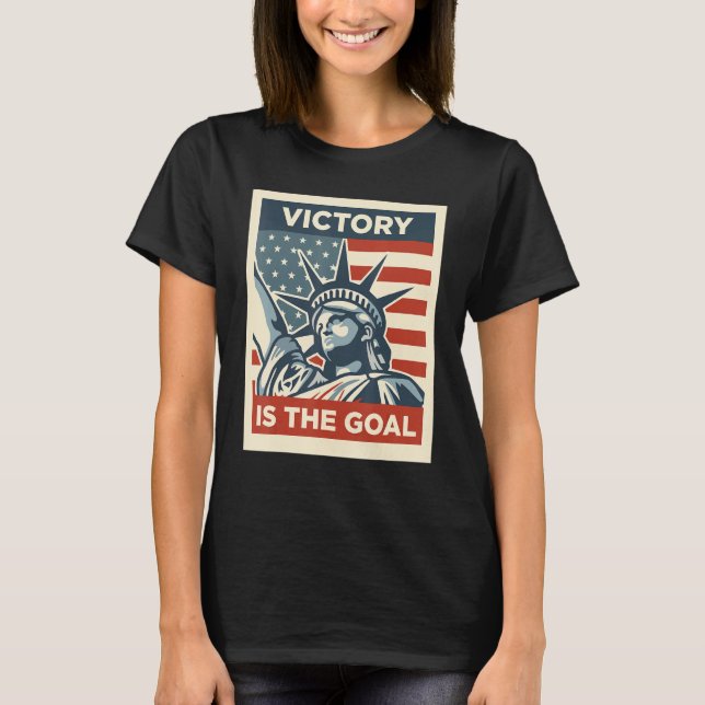 T-shirt Statue de la liberté Le symbole de l'espoir de lib (Devant)