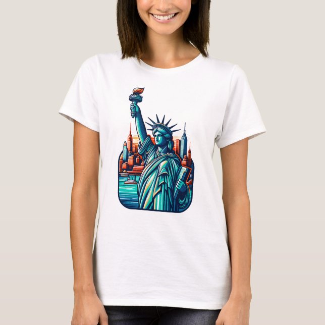 T-shirt Statue de la Liberté New York (Devant)