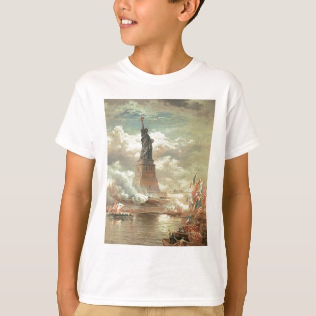 T-shirt Statue de la Liberté, New York vers les années 180 (Devant)
