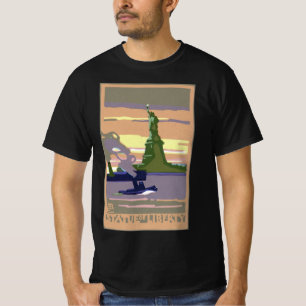 T-shirt Statue de la Liberté, New York, Vintage voyage