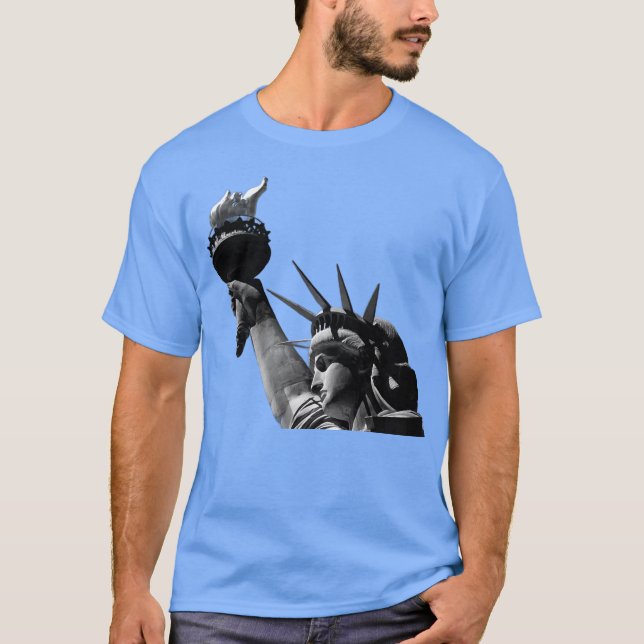 T-shirt Statue de la Liberté Noir & Blanc (Devant)