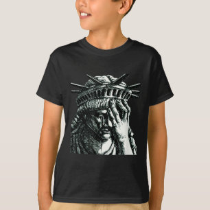 T-shirt Statue De La Liberté Pleurant Anti Trump Résistez