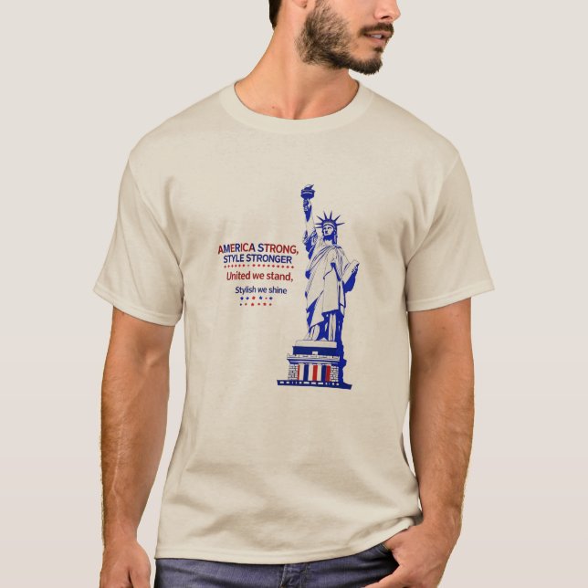 T-shirt Statue de la Liberté Tee - Amérique forte (Devant)