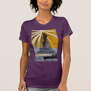 T-shirt Statue de la Liberté Torch et de la Marine américa