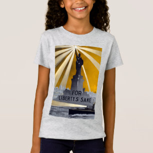 T-Shirt Statue de la Liberté Torch et de la Marine américa