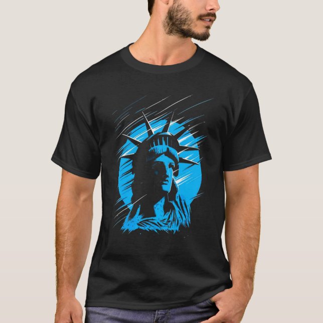 T-shirt Statue De La Liberté Usa (Devant)