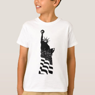 T-shirt Statue de la Liberté USA Symbole noir américain