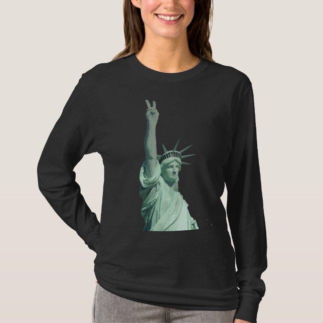 T-shirt Statue de la paix de la liberté (Devant)