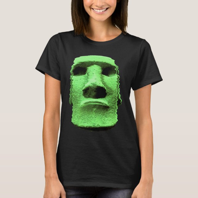 T-shirt Statue de Moai L'île de Pâques Rapa Nui Monolith (Devant)