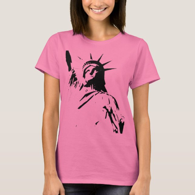 T-shirt Statue de pièce en t de liberté (Devant)
