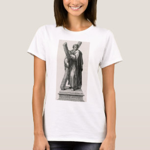 T-shirt Statue de Saint André Apôtre avec croix