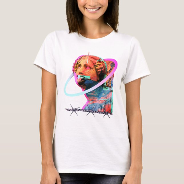 T-shirt Statue de tête esthétique (Devant)