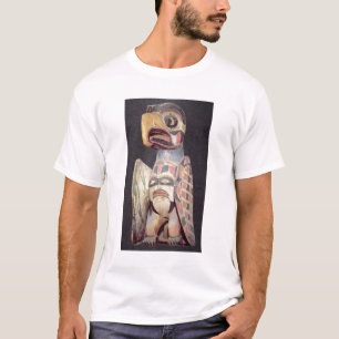 T-shirt Statue de "Thunderbird" de Haida (bois peint)