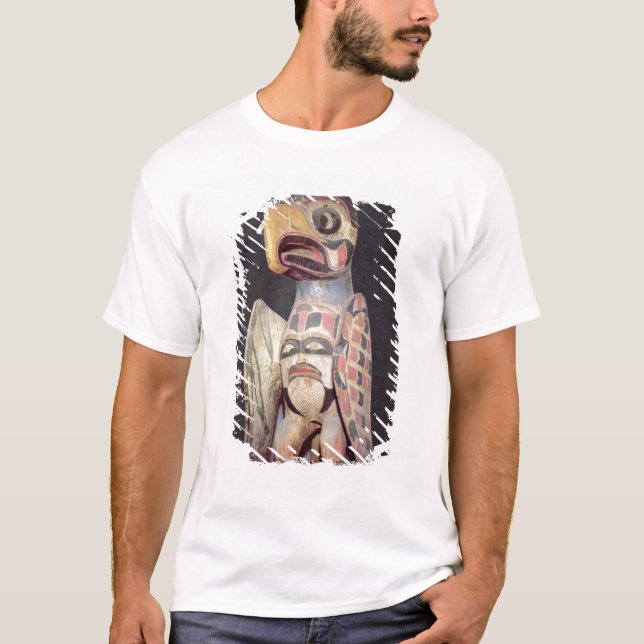 T-shirt Statue de "Thunderbird" de Haida (bois peint) (Devant)