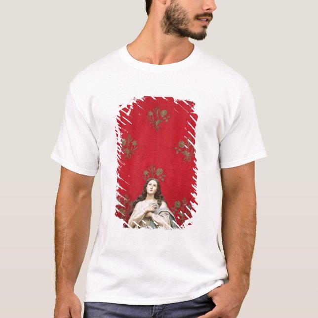 T-shirt Statue de Vierge dans une église de Spaccanapoli, (Devant)