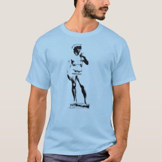 T-shirt Statue : Dire le mot F — Impression noire