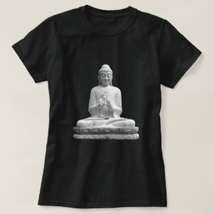 T-shirt Statue du Bouddha blanc