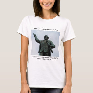 T-shirt Statue du capitaine Cook à Sydney