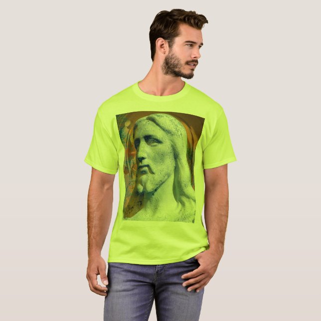 T-shirt Statue du Christ anonyme à Peoria IL  (Devant entier)