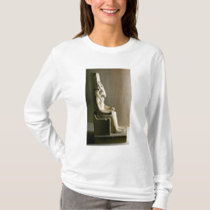 T-shirt Statue du dieu Montu avec la tête d'un taureau, f