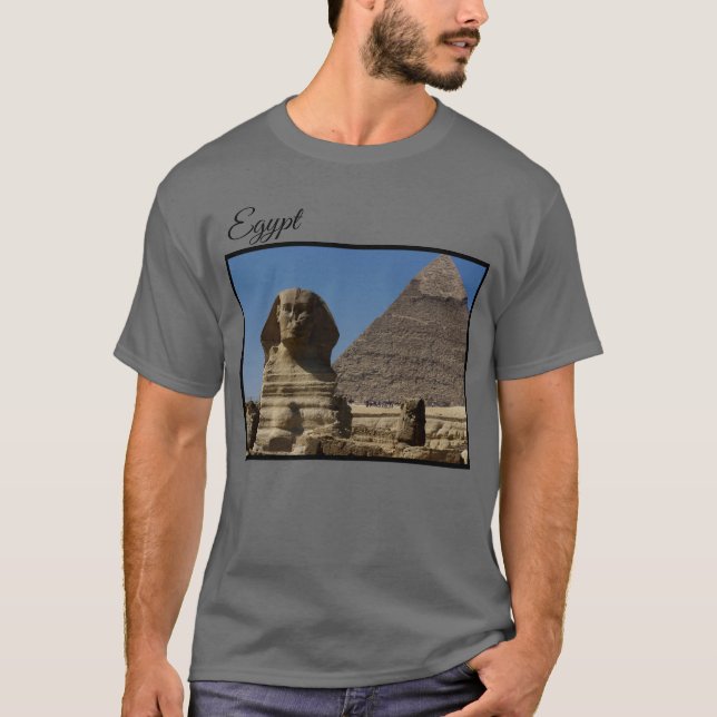 T-shirt Statue du Grand Sphinx Giza Cairo Egypte Photo de  (Devant)