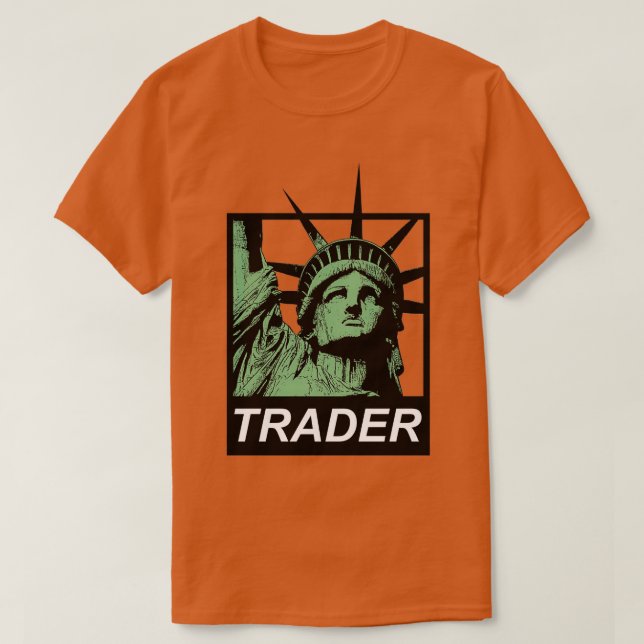 T-shirt Statue Du Négociant De Liberté (Design devant)
