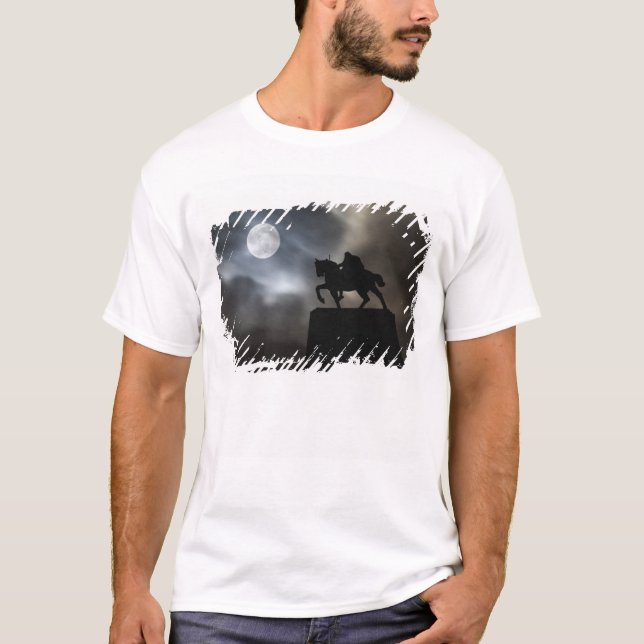 T-shirt Statue du roi Kralja Tomislava en silhouette (Devant)