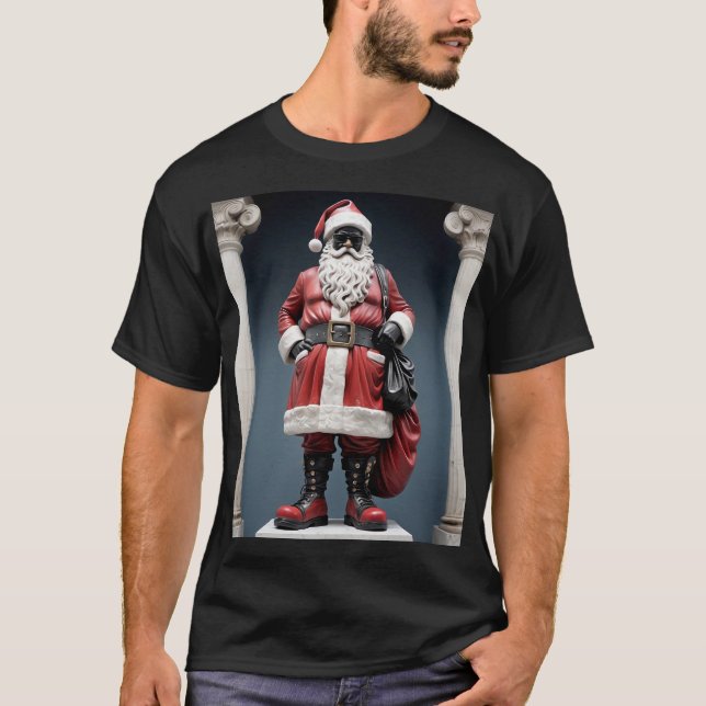 T-shirt Statue élégante Santa Claus (Devant)
