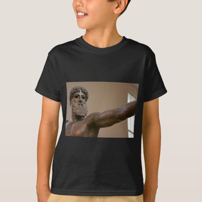 T-shirt Statue en bronze de Zeus à Athènes Grèce (Devant)
