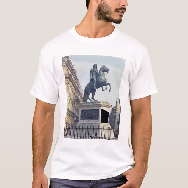 T-shirt Statue équestre du Roi Louis XIV (1816-22) (bro (Devant)