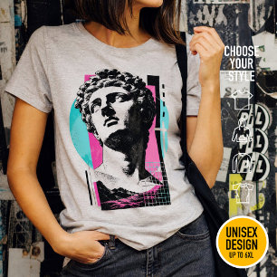 T-shirt Statue grecque rétro Jésus brutaliste Colossiens 2