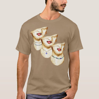 T-shirt statue joyeuse de bijoux
