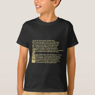 T-shirt Statue minimale Liberté Nouveau Colosse Patriotiqu