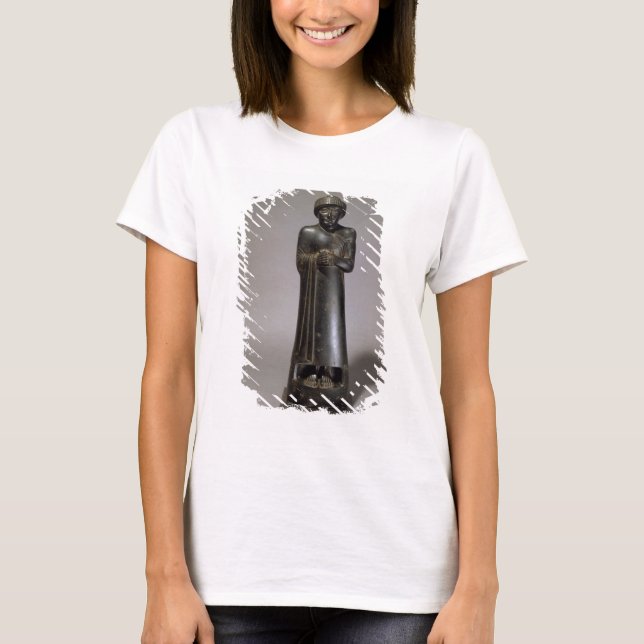 T-shirt Statue of Gudea, Prince of Lagash, Neo-Sumerian, f (Devant)
