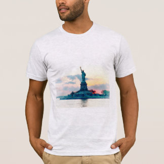 T-shirt Statue of Liberty, Sunset, Patina Edit.