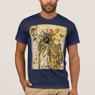 T-shirt Statue patriotique de la liberté illustration 4 j