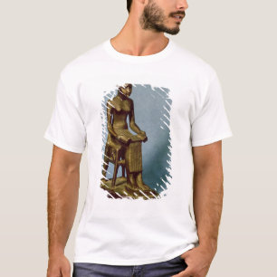 T-shirt Statue posée d'Imhotep tenant un ouvert