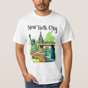T-shirt Statue vintage de New York City de la liberté Art