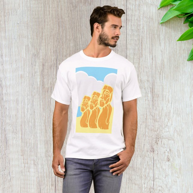 T-shirt Statues Moai de l'Île de Pâques (Créateur téléchargé)
