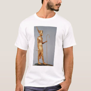 T-shirt Statuette de roi utilisant la couronne rouge de